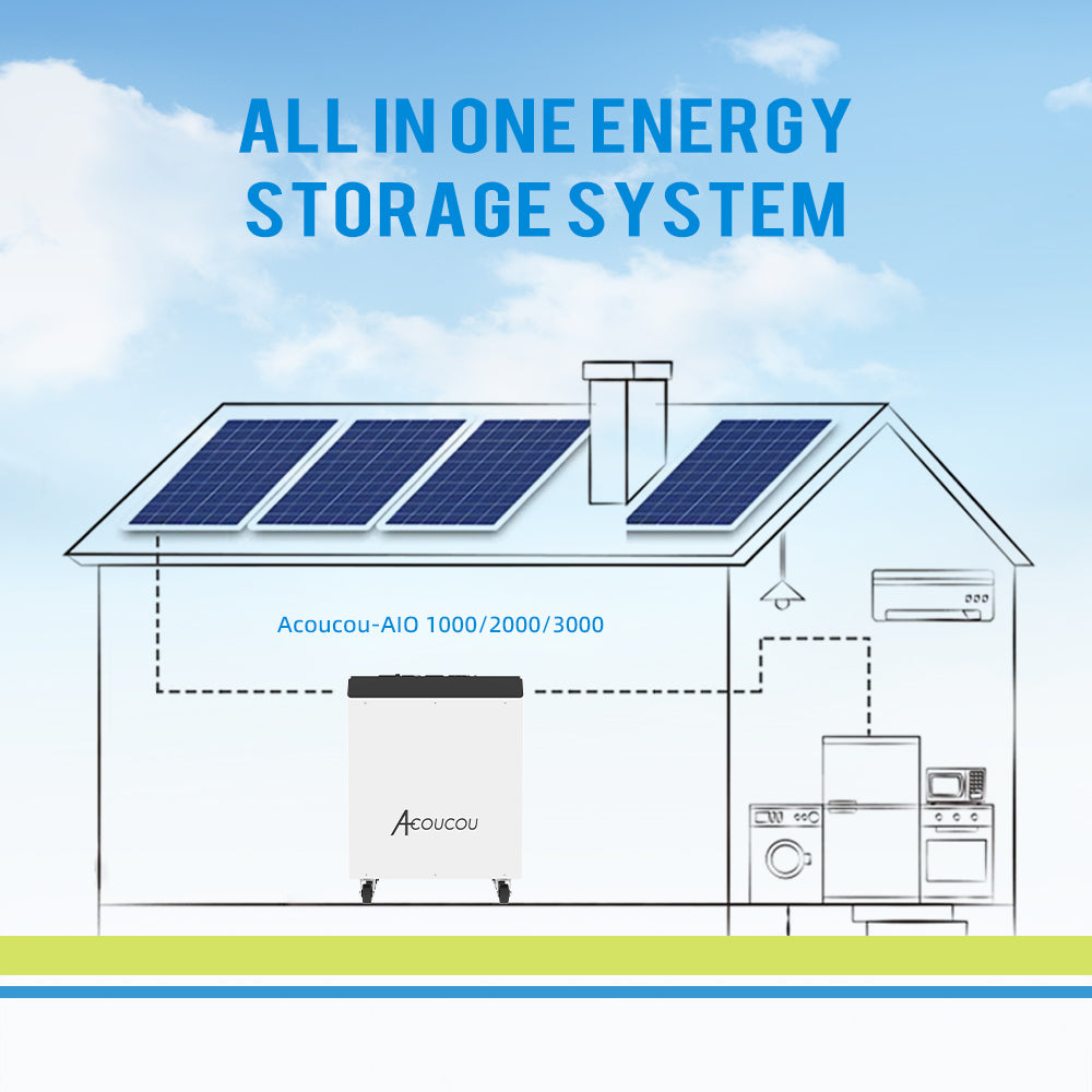 Acoucou All-In-One 1kW/2kW/3kW Built-In Inverter Energy Storage