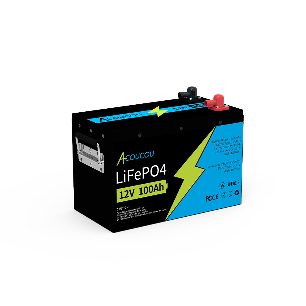 Acoucou 12V 100Ah LiFePO4 Battery